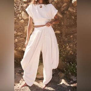 NWT Free People Feelin Free White Jumpsuit